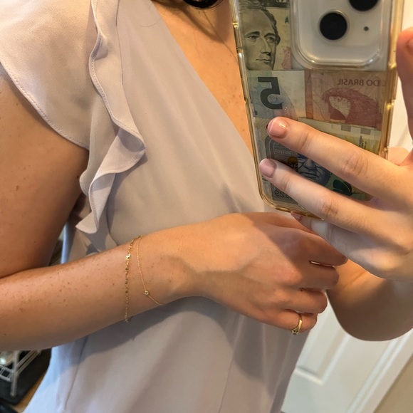 Michael lots purple puffy sleeve blouse - Picture 4 of 5